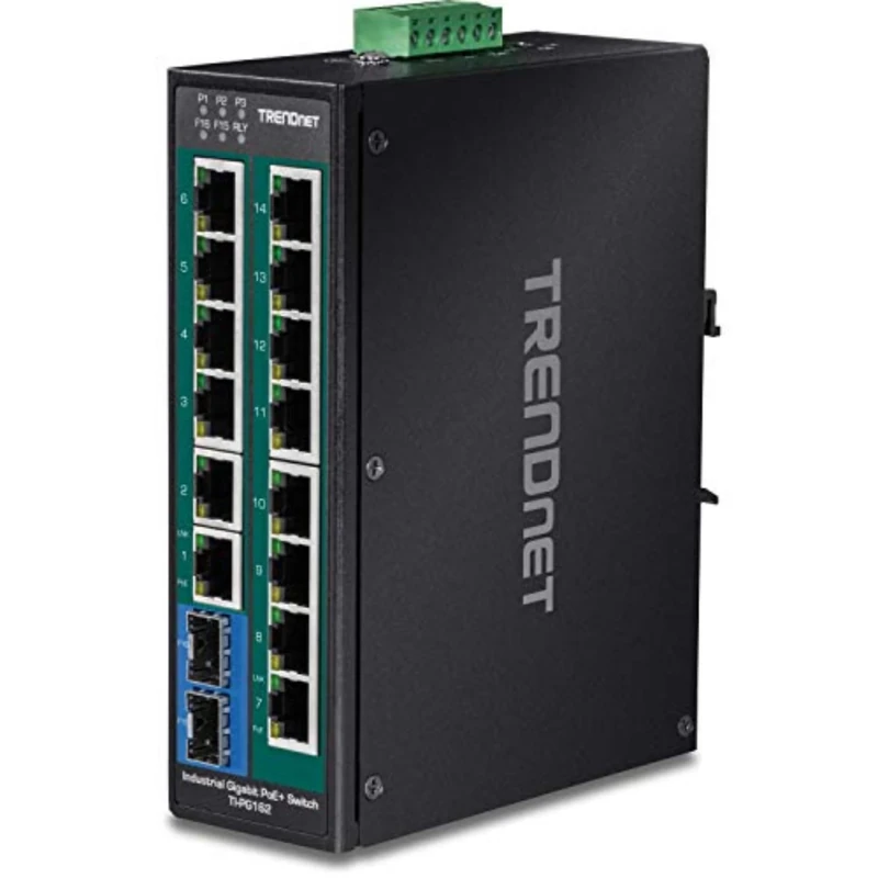 TRENDnet TI-PG162 16-Port Industrial Gigabit PoE