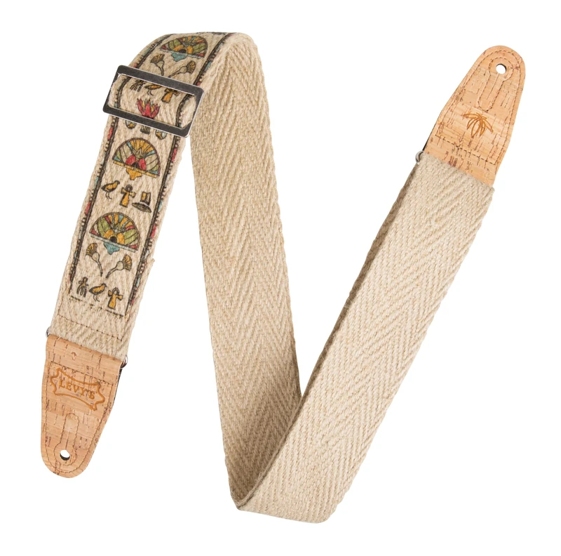 Levy's MH8P-004 2" Natural Hemp Egyptian Guitar Strap