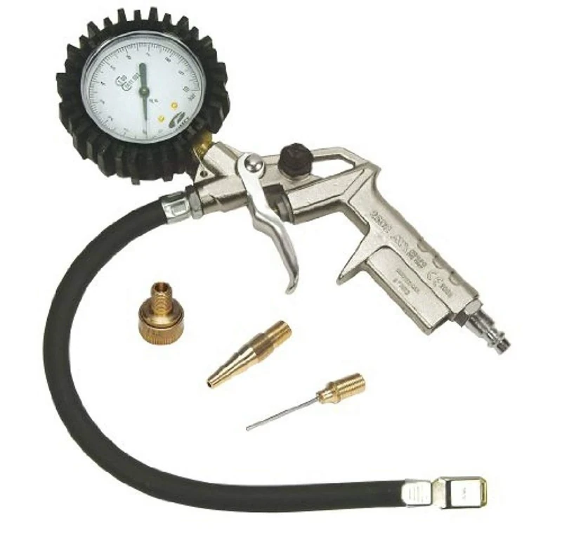 Stanley Compressed Air Gun Kit 50534XSTN - with 3 Attachments - Air Gun 10 Bar - 100 l/min - European Quick Coupling Compressor - Silver