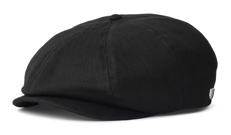 BRIXTON Unisex's Brood Snap Cap Newsie, Black, XL