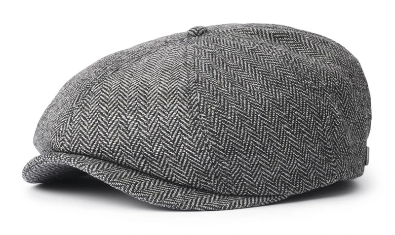 BRIXTON Brood SNAP Cap, Grey/Black, S