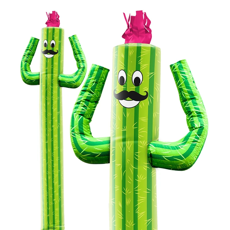 LookOurWay Air Dancers Inflatable Tube Man Attachment - 10 Feet Tall Wacky Waving Inflatable Dancing Tube Guy (Blower Not Included) - Character Themed - Cactus