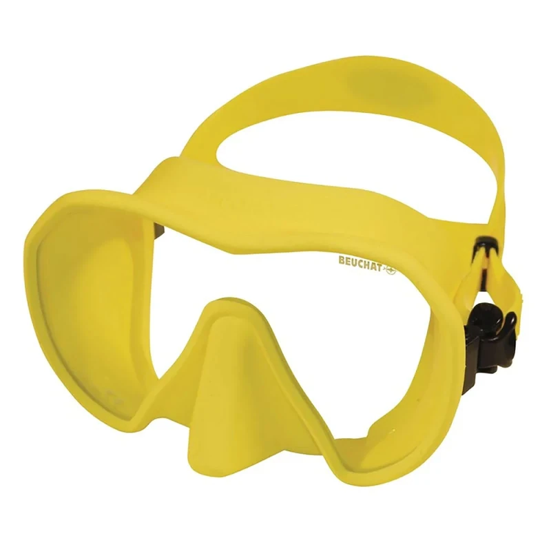 Beuchat Maxlux S Snorkeling Mask Blue Yellow Original
