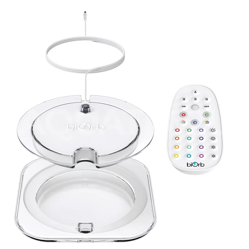 biOrb Large MCR LED Light, White, Multi-Colour Remote Controlled Lighting for biOrb Aquariums, 16 Colours, Day/Night Cycle, Adjustable Brightness, Compatible with DC LIFE, CUBE & FLOW Fish Tanks