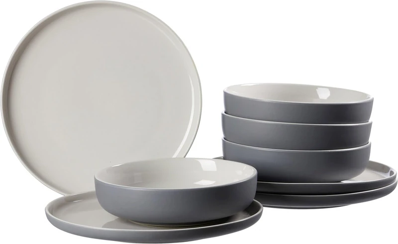 Ritzenhoff & Breker Jasper 8-Piece Tableware Set Stoneware Grey