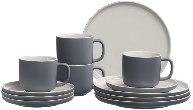 Ritzenhoff & Breker Jasper Coffee Set 12 Pieces Grey Stoneware