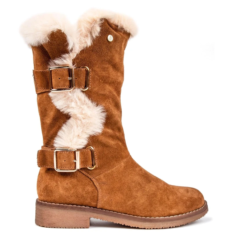 Hush Puppies Women's Megan Mid Calf Boot, Tan, 6 UK