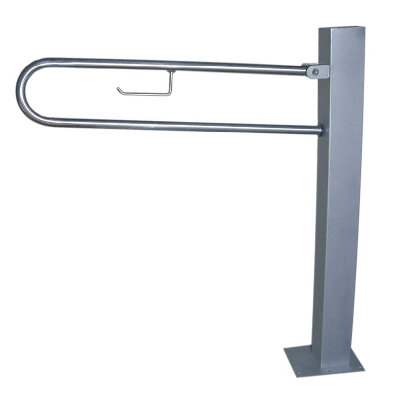 Prestoequip 88175 Floor Folding Support bar 175, INOX Matt