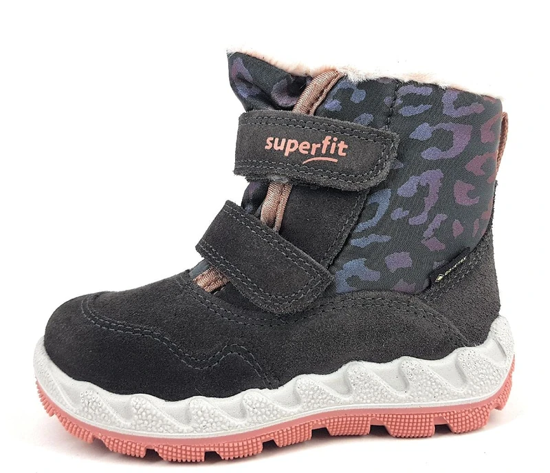 Superfit 1006011 Baby Girls’ Snow Boot, Grau/Rosa 2000, 4 UK
