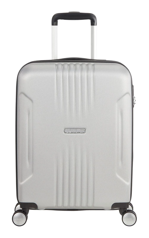 American Tourister Tracklite - Spinner S Hand Luggage, 55 cm, 34 Litre, Silver