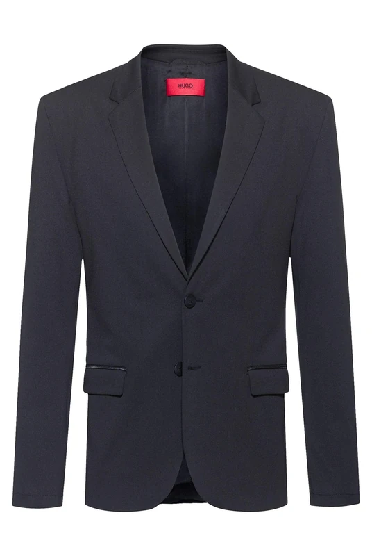 HUGO Men's Hiver204j1 Jacket, Black (1), 52