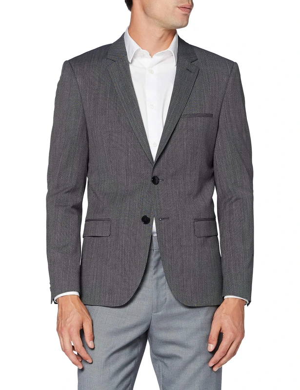 HUGO Men's Arti204x Jacket, Charcoal (10), 98