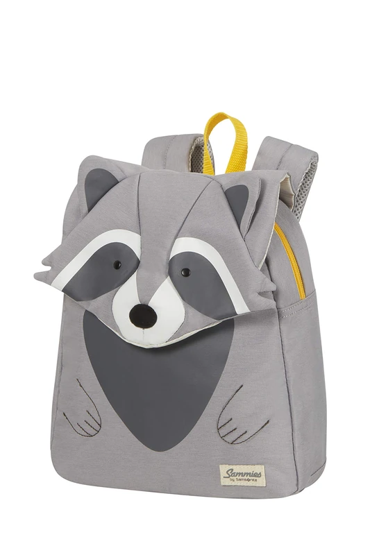 Samsonite Happy Sammies Eco - Children's Backpack S, 27.5 cm, 7.5 l, Gray (Raccoon Remy)