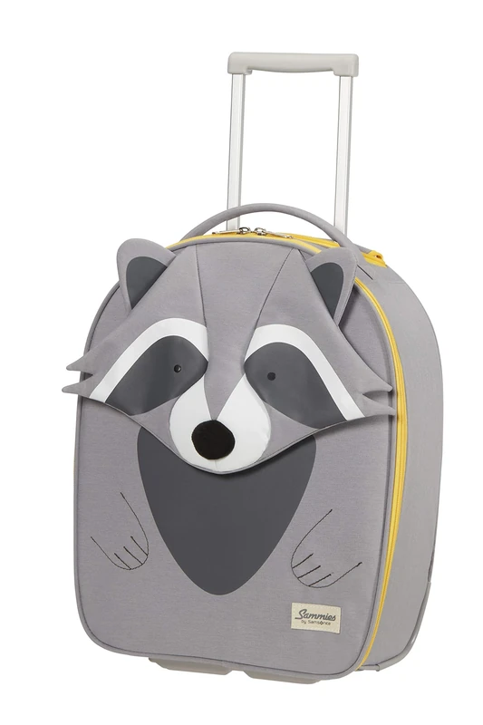 Samsonite Happy Sammies Eco - Upright XS Children's Luggage, 45 cm, 23 l, Gray (Raccoon Remy)