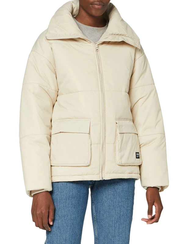 Dr Denim Women's Whitney Puffer Jacke Jacket, Cashew, XL