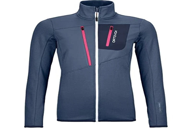 ORTOVOX Fleece Grid Jacket W Jacket,Women, womens, Jacket, 8720200004, Night Blue, L