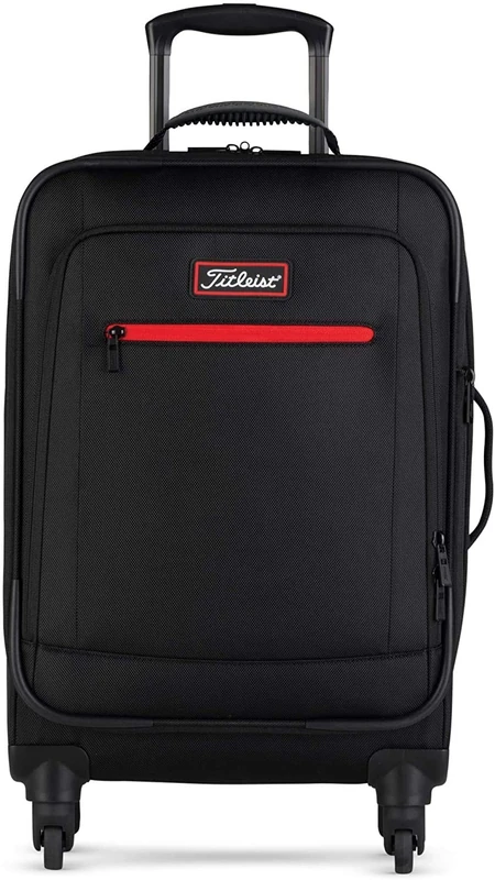 Titleist Players 20-inch Spinner Suitcase - Black/Red - Image 1