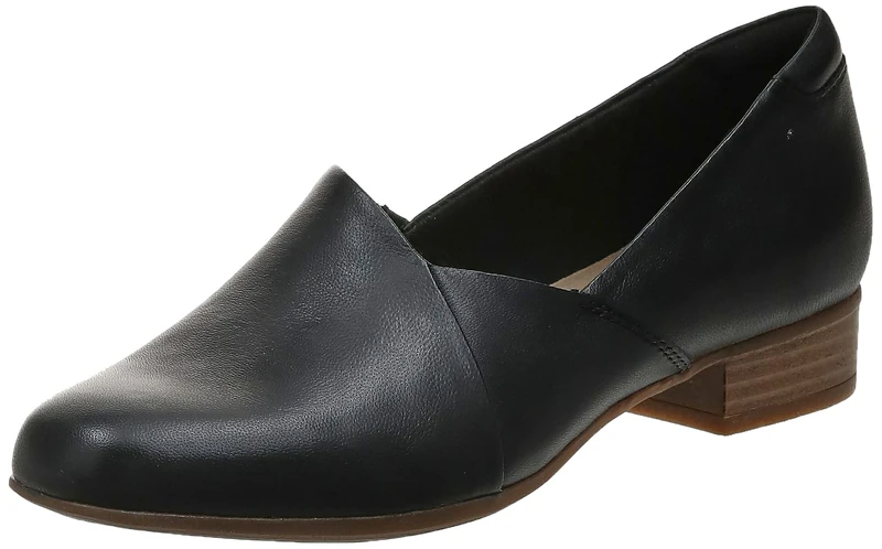 Clarks Women's Juliet Palm Loafer, Black Leather, 8.5 UK