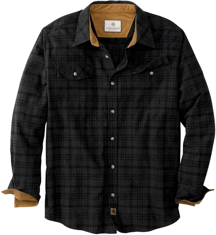 Legendary Whitetails Men's Legendary Flannel Shirt, Great Timberwolf Melange, Large