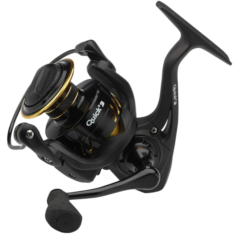 DAM Quick 3 FD, Fishing Reel, Spinning Reels, Allround Fishing, High-Speed Reel for Smooth and Powerful Performance, Unisex, Black, 3000