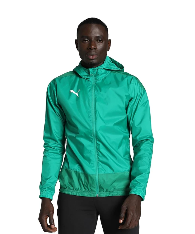 PUMA Team Goal 23 Training Rain Jacket - Pepper Green-Power Green, X-Large