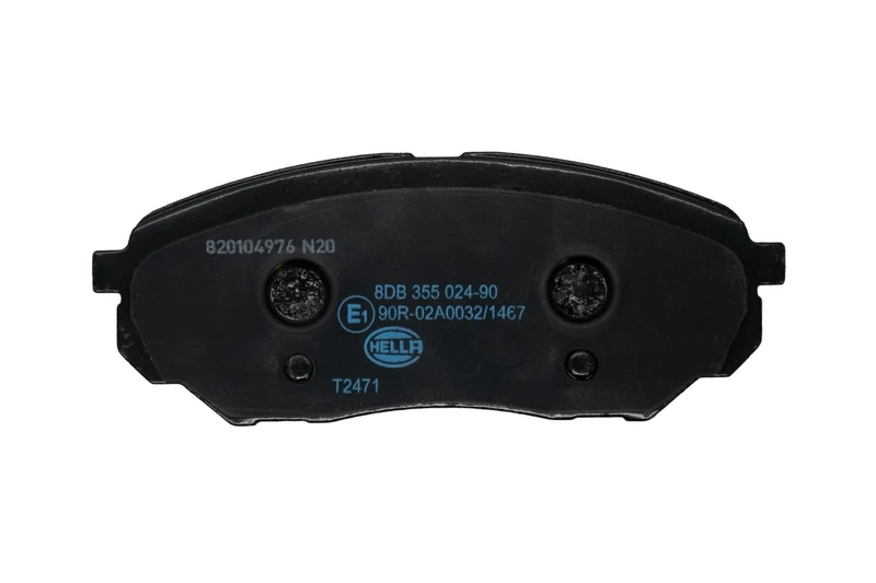 HELLA 8DB 355 024-901 Brake pad set - with acoustic wear warning - T2471 - for e.g. KIA