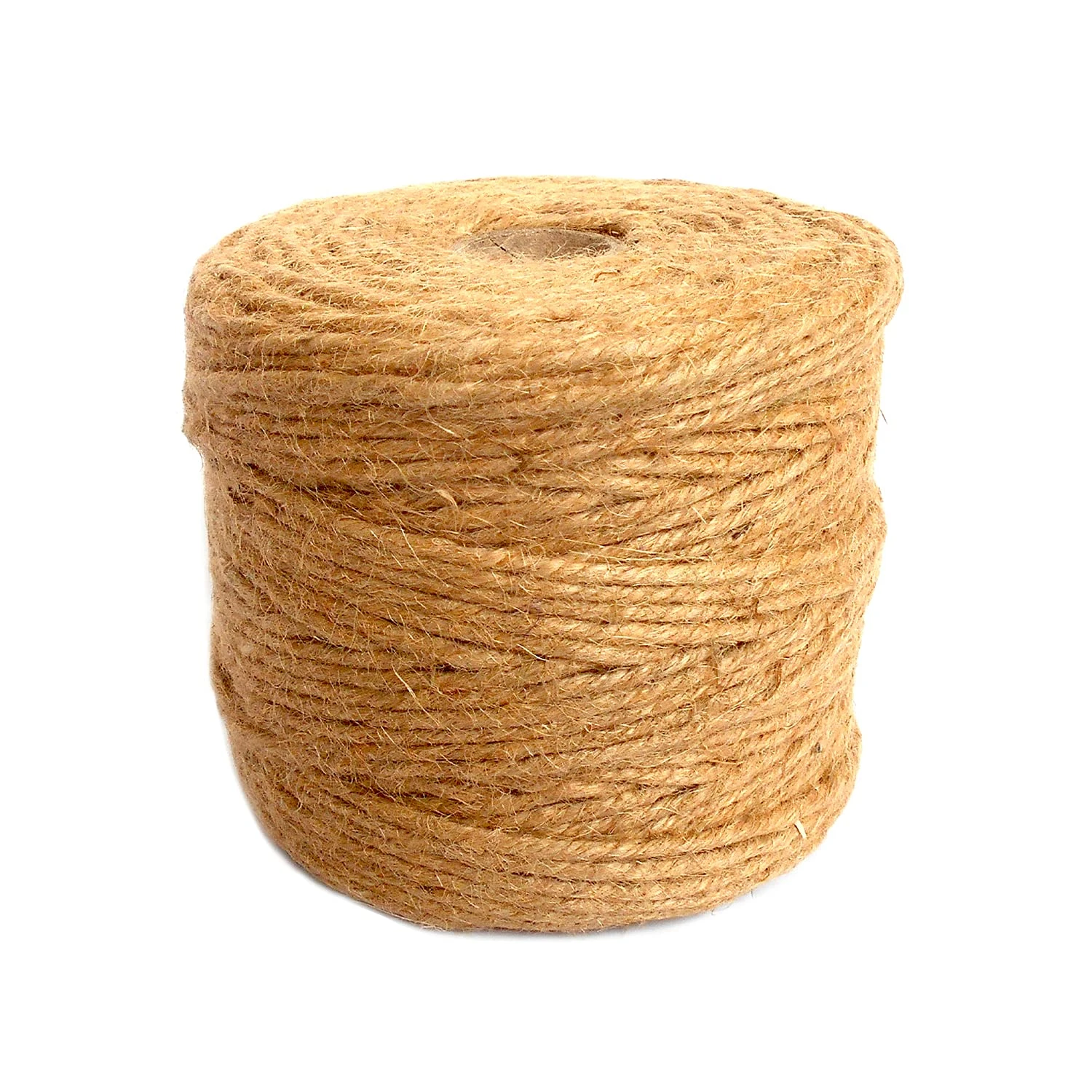 ANSIO Jute Twine, Jute String 3 ply 2mm Thickness, Jute Rope for Decoration Garden Floristry DIY Arts Bundling Crafts & Wrapping (500 ft 6 ply 3 mm - Pack of 1)