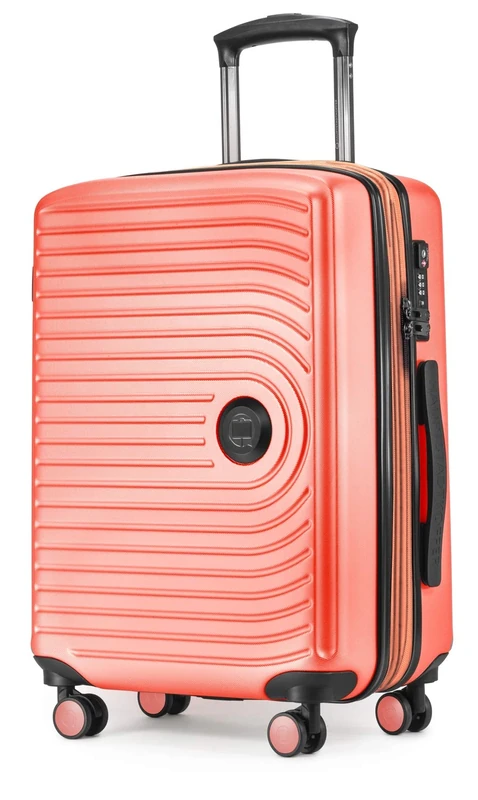 Hauptstadtkoffer Mitte - Hand Luggage 55x40x23, TSA, 4 Wheels, Travel Suitcase, Hard-Shell Suitcase, Rolling Suitcase, Hand Luggage Suitcase, Cabin Luggage Suitcase, Coral