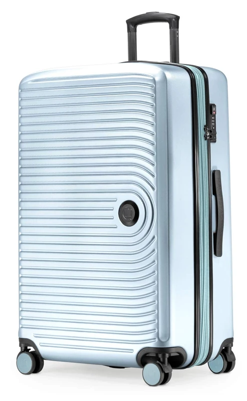 Hauptstadtkoffer Mitte - Large Hard-Shell Suitcase, TSA, 4 Wheels, Check-in Luggage with 8 cm Volume Expansion, 77cm, 130 liters, Pool Blue
