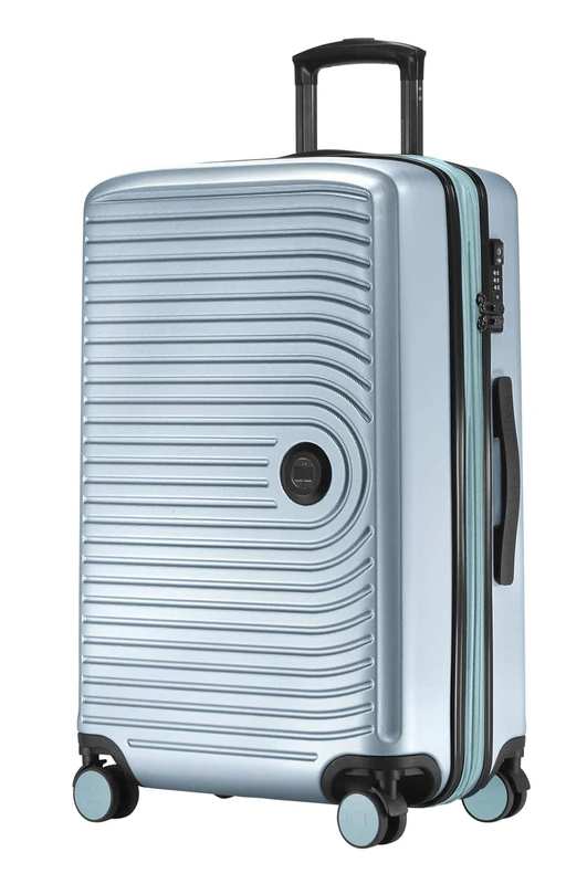 Hauptstadtkoffer Mitte - Medium-Sized Hard-Shell Suitcase, TSA, 4 Wheels, Check-in Luggage with 8 cm Volume Expansion, 68 cm, 88 L, Pool Blue