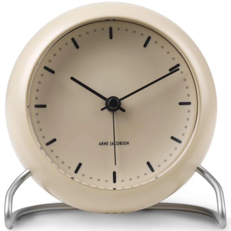 Arne Jacobsen Table Clock Diameter 11 cm City Hall Danish Design Sensor Controlled Sand