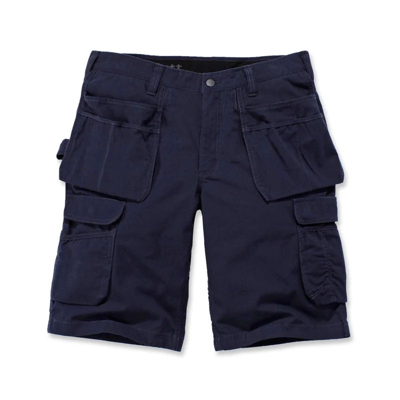 Carhartt Men's Rugged Flex® Relaxed Fit Ripstop Cargo Multi Pkt Work Short, Navy, W36