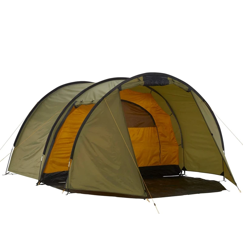 Grand Canyon ROBSON 4 - tunnel tent for 4 people | ultra-light, waterproof, small pack size | tent for trekking, camping, outdoor | Capulet Olive (Green)