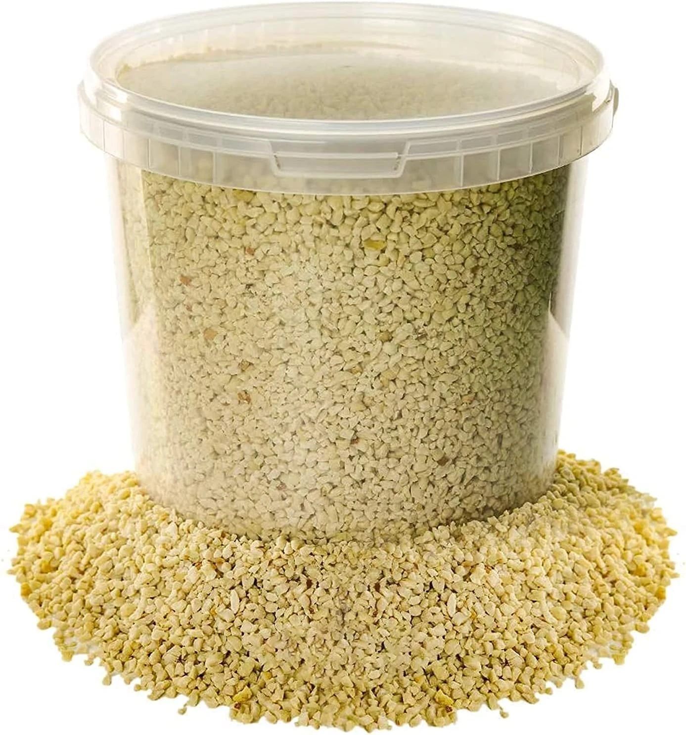 BusyBeaks Kibbled Peanuts | Premium Garden Wild Bird Nut Food | Freshly Crushed Peanut Granule Chopped Feed | Aflatoxin Free Mix | Protein-Rich, High in Energy Mixture for Birds In Tubs (10L Tub)