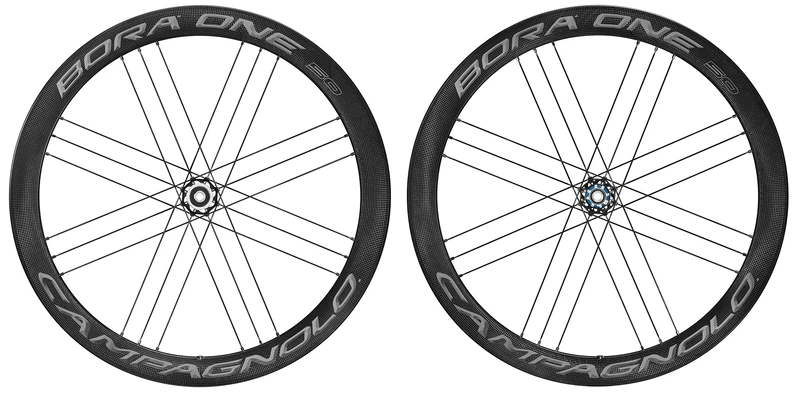Campagnolo Bora One 50 DB Dark Tyre Front HH12 and Post HH12/142 AFS XDR Wheel