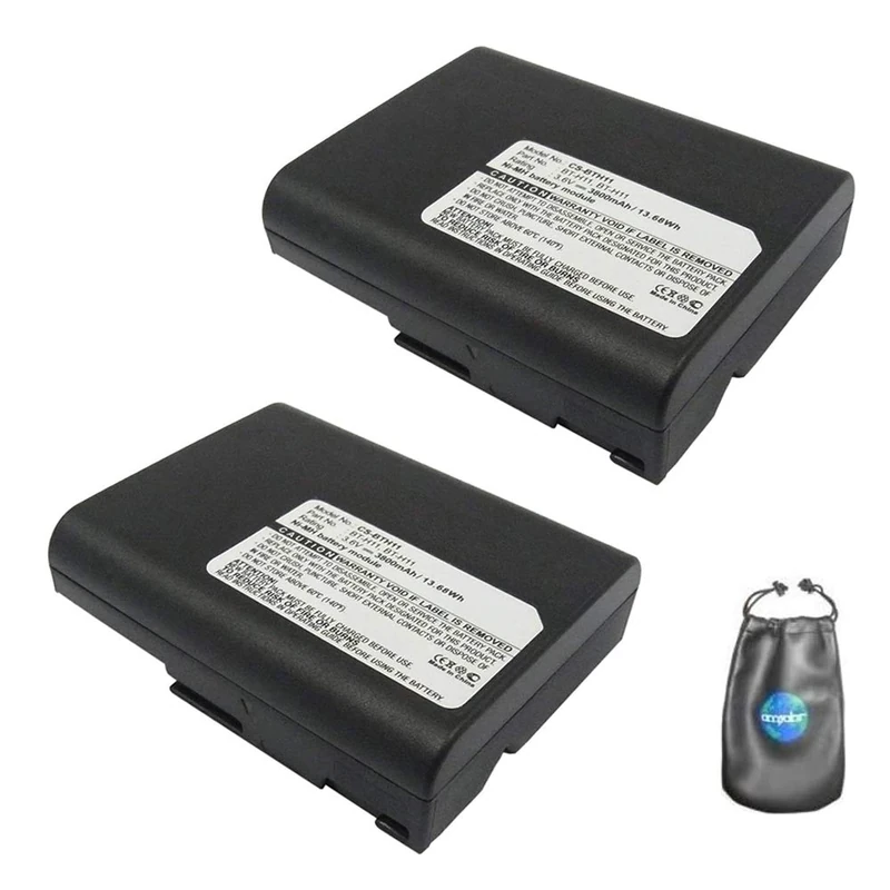 amsahr® ValuePack (2 Count): Digital Replacement Camera and Camcorder Battery for Sharp BT-H11U, Duracell DR9, RCA BB-44, RCA BB-45, RCA BB-50, RCA BB44-Includes Lens Accessories Pouch