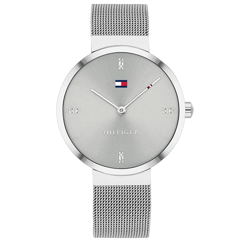 Tommy Hilfiger Analogue Quartz Watch for Women with Silver Stainless Steel mesh Bracelet - 1782220