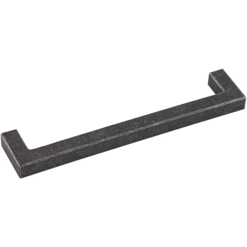HALCÖ Ischgl 0215.979.00.0.01 Furniture Handle Rounded LA 480 mm Width 492 mm Galvanised Iron Black Passivated Silver