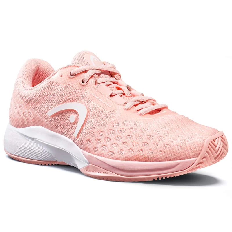 HEAD Women's Revolt Pro 3.0 Clay Tennis Shoe, Rose/White, 36.5 EU