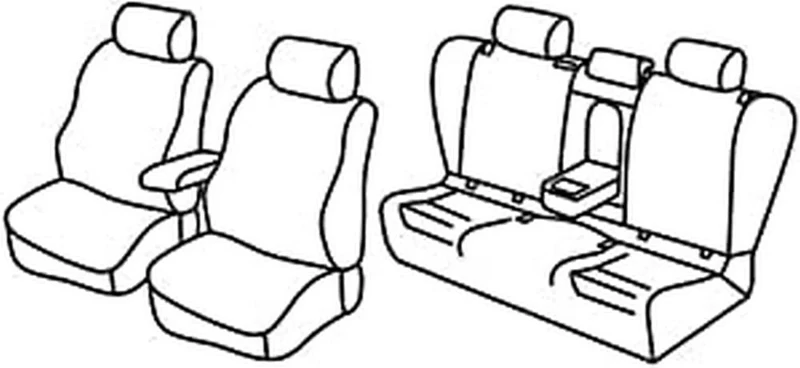 Lampa Superior seat covers - Beige - compatible for Volvo XC60 (05/17>)