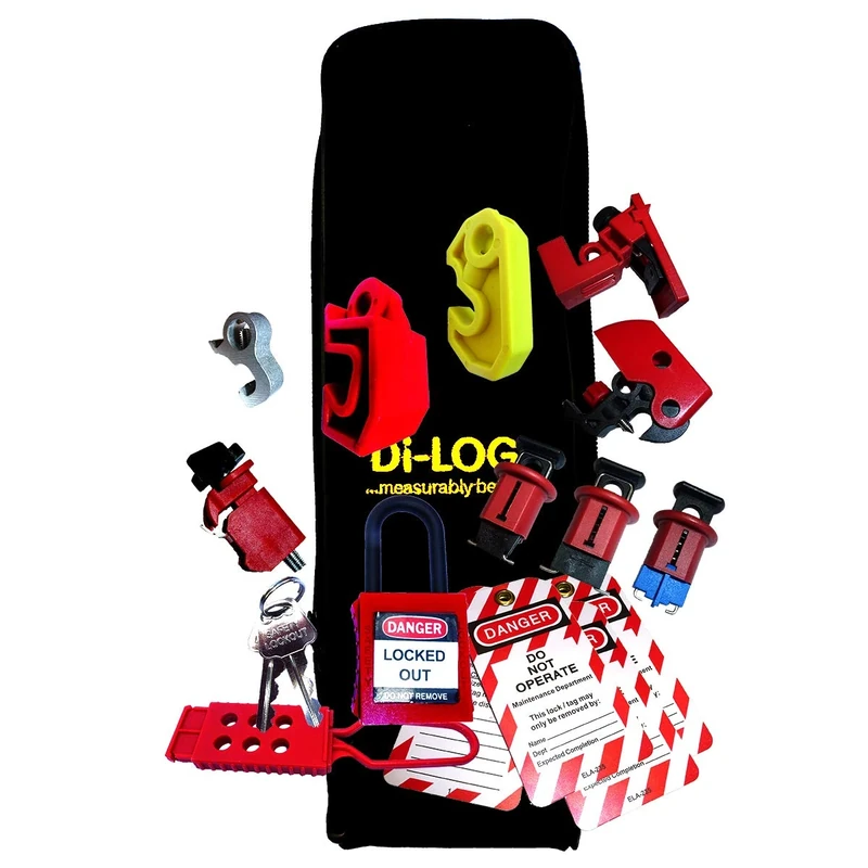 Di-Log Safe Isolation Expert Lockout Lock Off Kit, Isolator Lock, Tags, Case (DLLOC4)