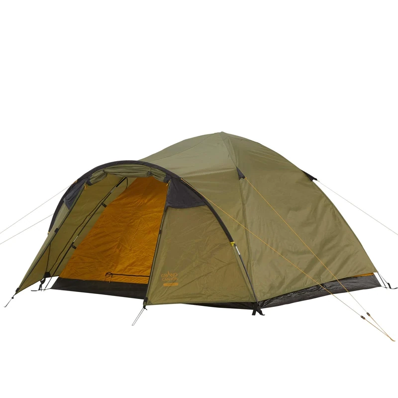 Grand Canyon TOPEKA 3 - Dome tent for 3 people | ultra-light, waterproof, small pack size | tent for trekking, camping, outdoor | Capulet Olive (Green)