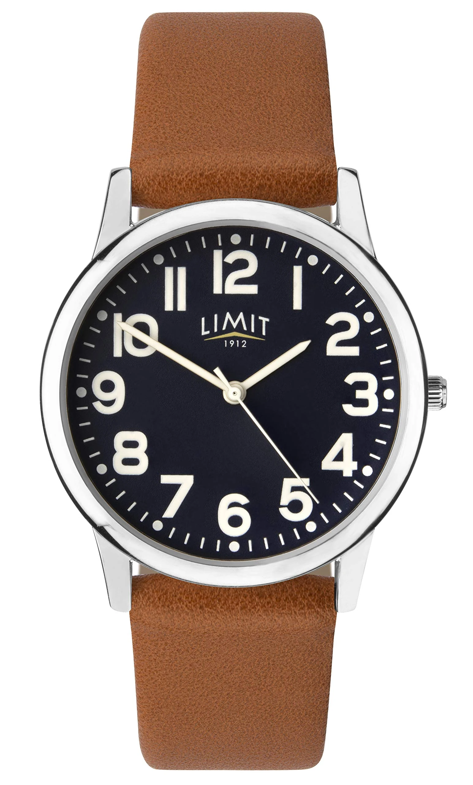 Limit Men's Classic Black dial Brown Strap 5761.37,Brown