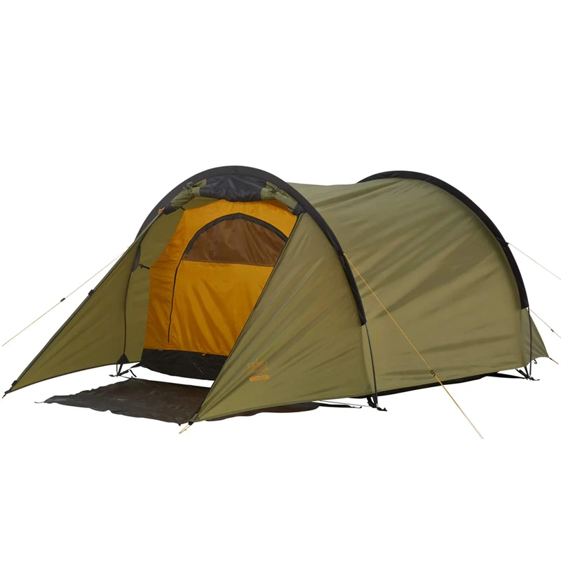 Grand Canyon ROBSON 2 - tunnel tent for 2 people | ultra-light, waterproof, small pack size | tent for trekking, camping, outdoor | Capulet Olive (Green)