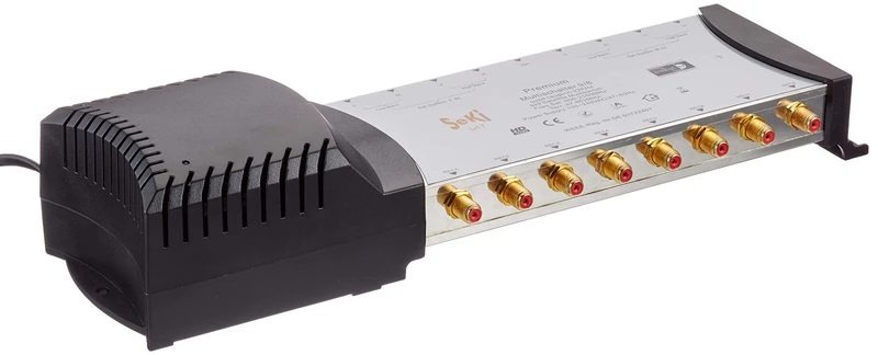 SeKi multiswitch 9/8 2 satellites 8 subscribers Quad LNB suitable HDTV FullHD 8K
