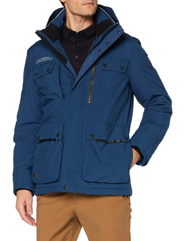 camel active Men's 4202944e7543 Jacket, Indigo Blue, 60