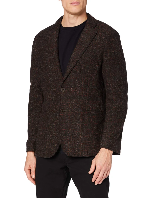 camel active Men's 4431854+6022 Blazer, Sepia, 30
