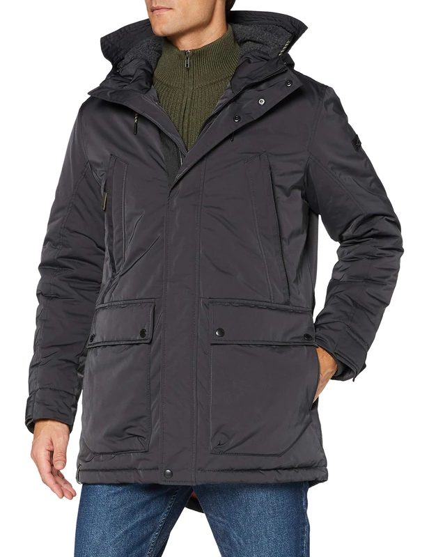 camel active Men's 4101104e4008 Jacket Not Applicable, Charcoal, 58