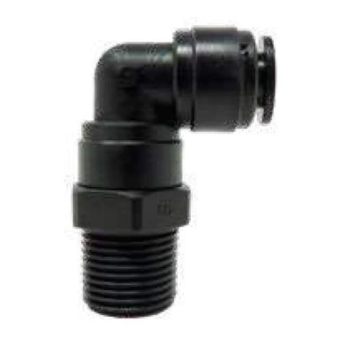 Fluidfit HRPL06R01B Series HRPL Swivel Elbow Male Tapered BSPT, 6mm Tube Size, 1/8" Thread, Pack of 50 - Image 1