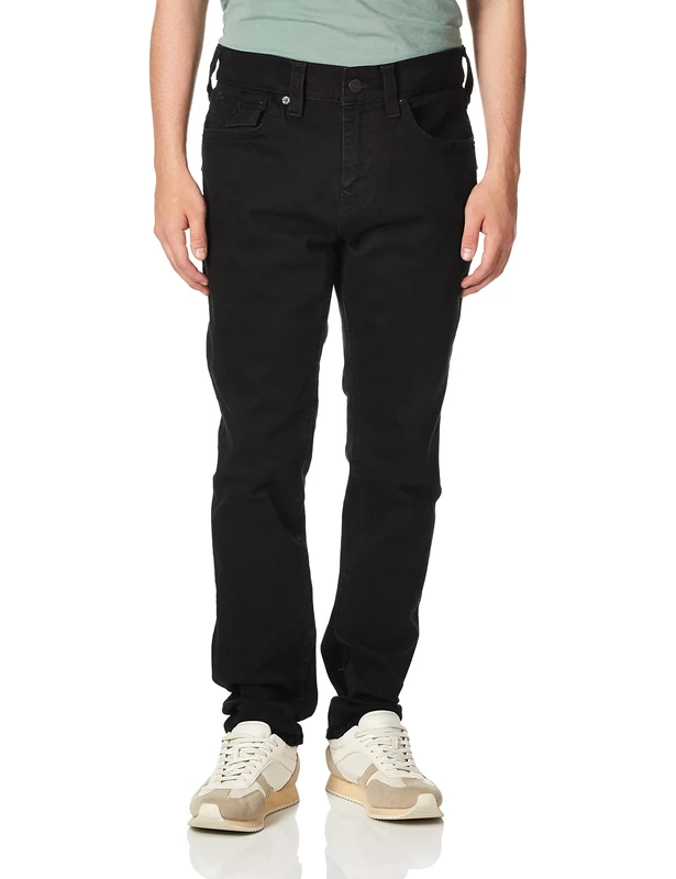 True Religion Men's Rocco Flap Sn 32 Inseam, 2sb Body Rinse Black, 29